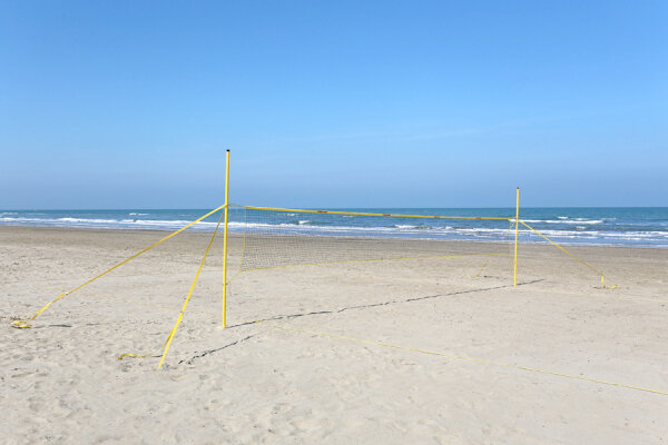Fun Sports Set inkl. Spielfeldmarkierung Beachvolleyball Funtec Beach-Volleyball