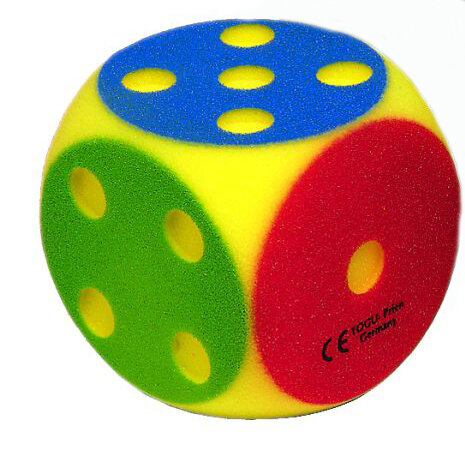 Volley Schaumstoffwürfel – 16 Cm, Augenwürfel Für Kindergarten & Schule