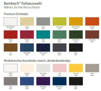Bambach Sattelsitz trkis M Premium (harte B__) Cutaway Armlehne lang & Rckenlehne
