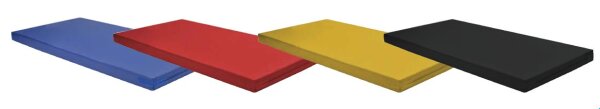 Fallschutzmatte Safety Duo Plus rot 150x100cm mit Klett-/Flauschecken