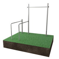 Tolymp Calisthenics Fitnessstation Dip Buin, Ausführung Standard  Profi-Stange 140 cm