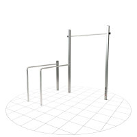 Tolymp Calisthenics Fitnessstation Dip Buin, Ausführung Standard  Profi-Stange 180 cm