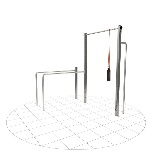 Tolymp Calisthenics Fitnessstation Dip Buin, Ausführung Standard Human-Flag Stange Standard 140cm