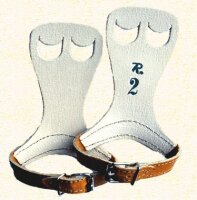 Reck- und Barrenriemchen einfach L grau