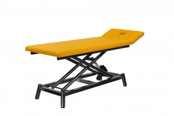 Elektrische Therapieliege Eco Fresh 2.0 in den Farben (für Bezug & Gestell) kirsch weiß ohne Einsatz für Nasenschlitz ohne Rundumschaltung mit Armauflagen