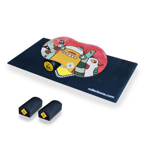 RollerBone Nane 1.0. Lieferumfang: Board mit Pro Roller ohne Softpad mit Bricks mit Teppich
