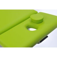 Hydraulischer Therapietisch Eco Fresh 3.0 kirsch anthrazit mit Einsatz für Nasenschlitz mit Rundumschaltung ohne Armauflagen