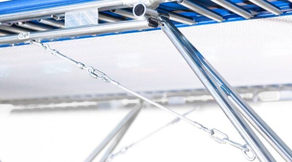 Eurotramp Wettkampf-Trampolin Ultimate 5x4mm 50mm stationär mit Rollständer