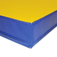 Niedersprungmatte School, Oberseite in der Farbe blau 200x100cm 20 cm