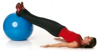 Sitz- und Gymnastikball MyBall mit Durchmesser 65cm, Farbe blau-transparent