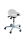 Bambach Sattelsitz in der Größe M Premium Rollen für harte Böden Bezug Farbe white vellum Ausführung Cutaway mit Armlehne lang