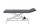 Elektrische Therapieliege Eco Fresh 2.0 schwarz silber mit Einsatz für Nasenschlitz ohne Rundumschaltung ohne Armauflagen