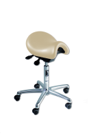 Bambach Sattelsitz in der Größe L Bezug Farbe creme mit Premium für harte Böden Ausführung Cutaway mit Armlehne & mit Rückenlehne