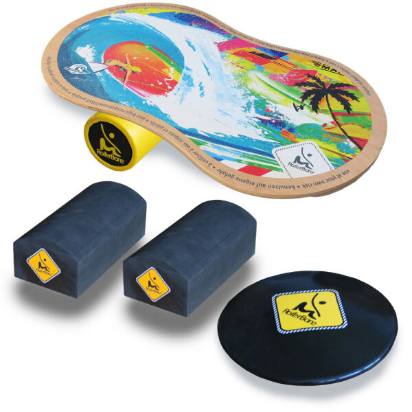 RollerBone Shabby 1.0. Lieferumfang: Board mit Classic Roller mit Softpad mit Bricks ohne Teppich